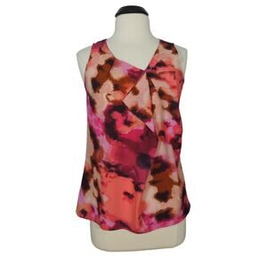 ANN TAYLOR LOFT Blouse S SMALL Womens Printed Sleeveless